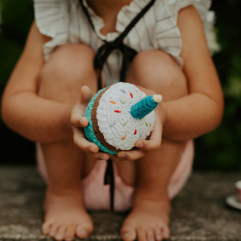 Pretend Play Food Rattle - Cupcake with Candle