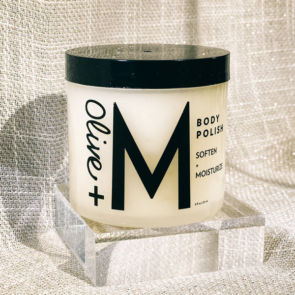 Soften + Moisturize Body Polish – Ultimate Skin Smoothing & Hydration by Olive +M (8 oz)