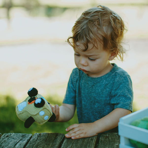 Green Tractor Rattle