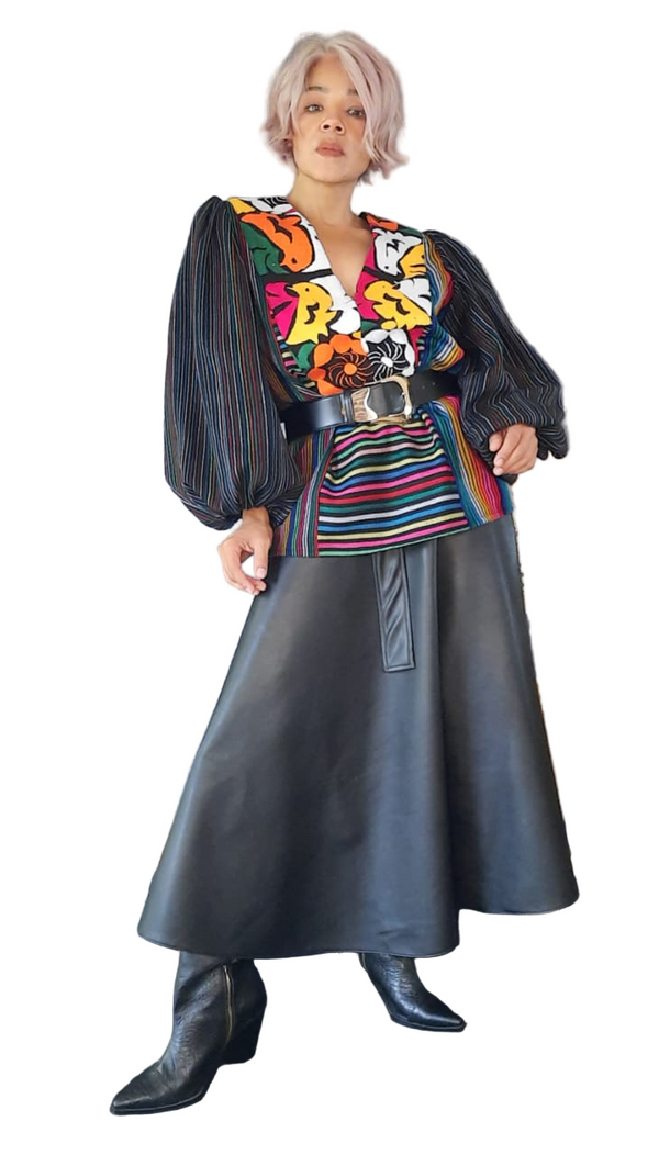 Clumped Cambaya Blouse