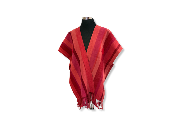 Magenta Wool Cape