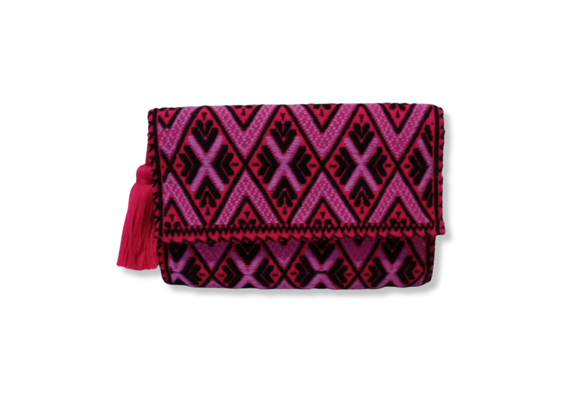 Light Pink Handbag with Brocade