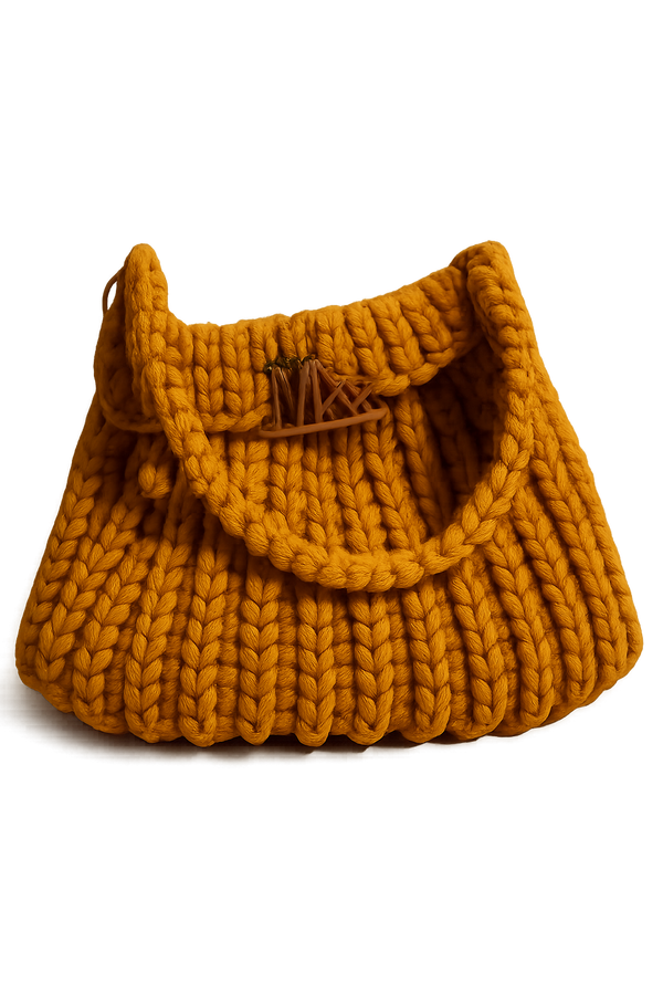 Mustard bag with Wooden Handle