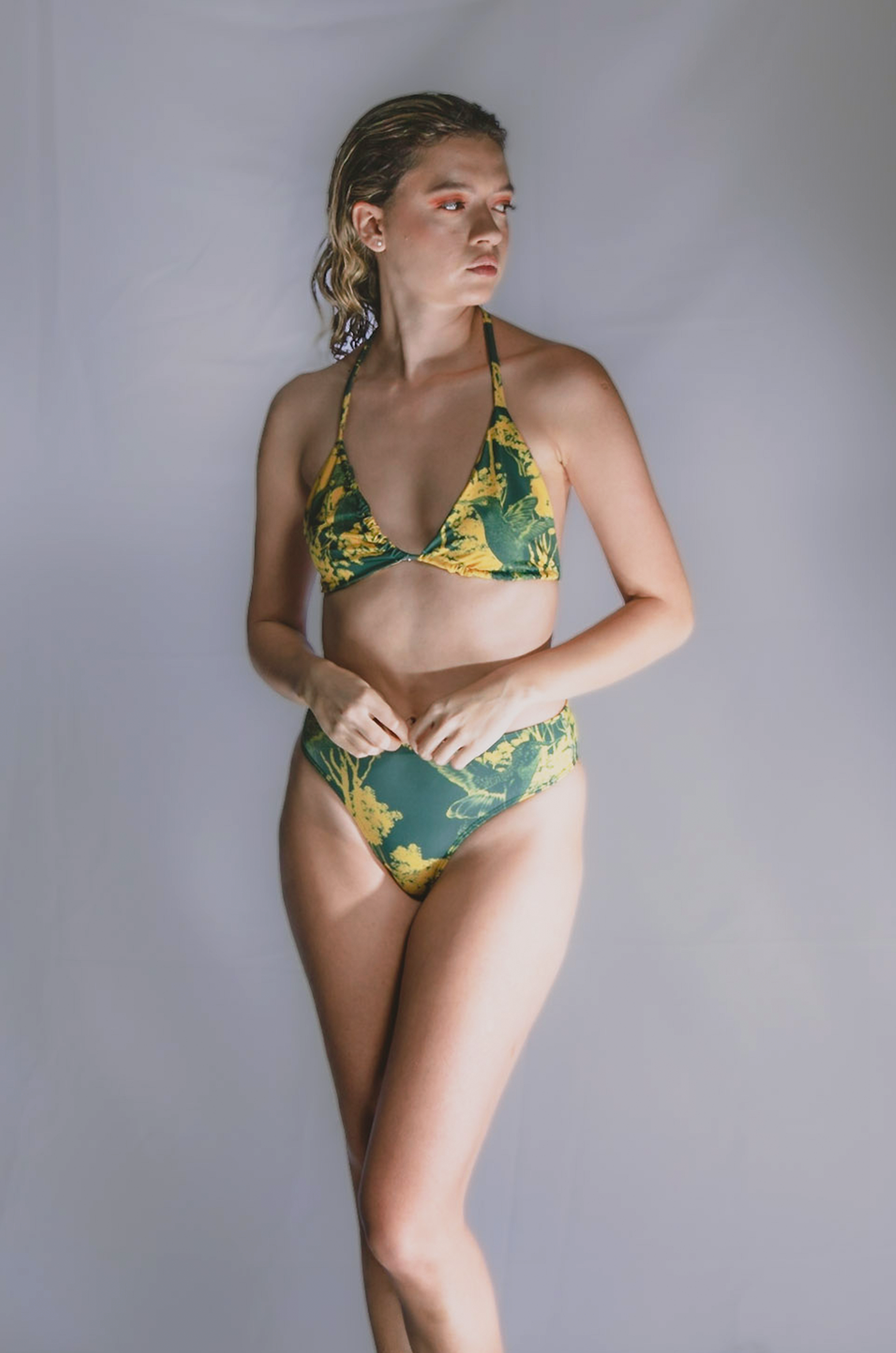 Hummingbird Print Cielo Colibri Bikini