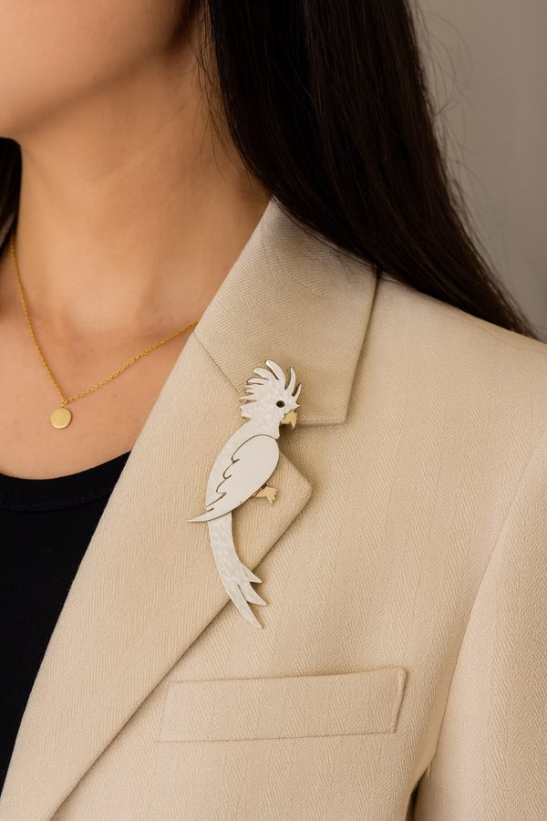 Cockatoo Brooch