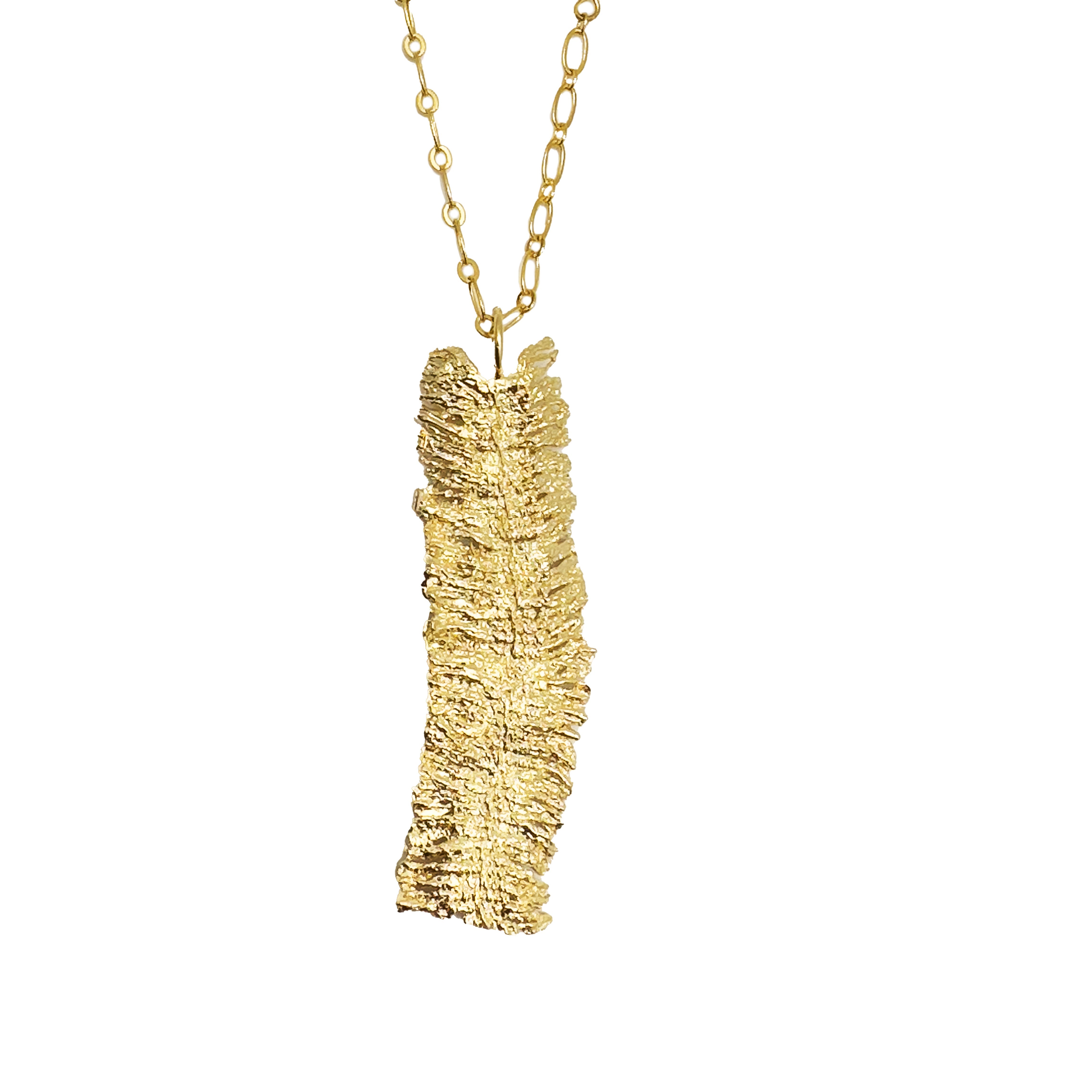 Large Rebozo Pendant – Gold Finish
