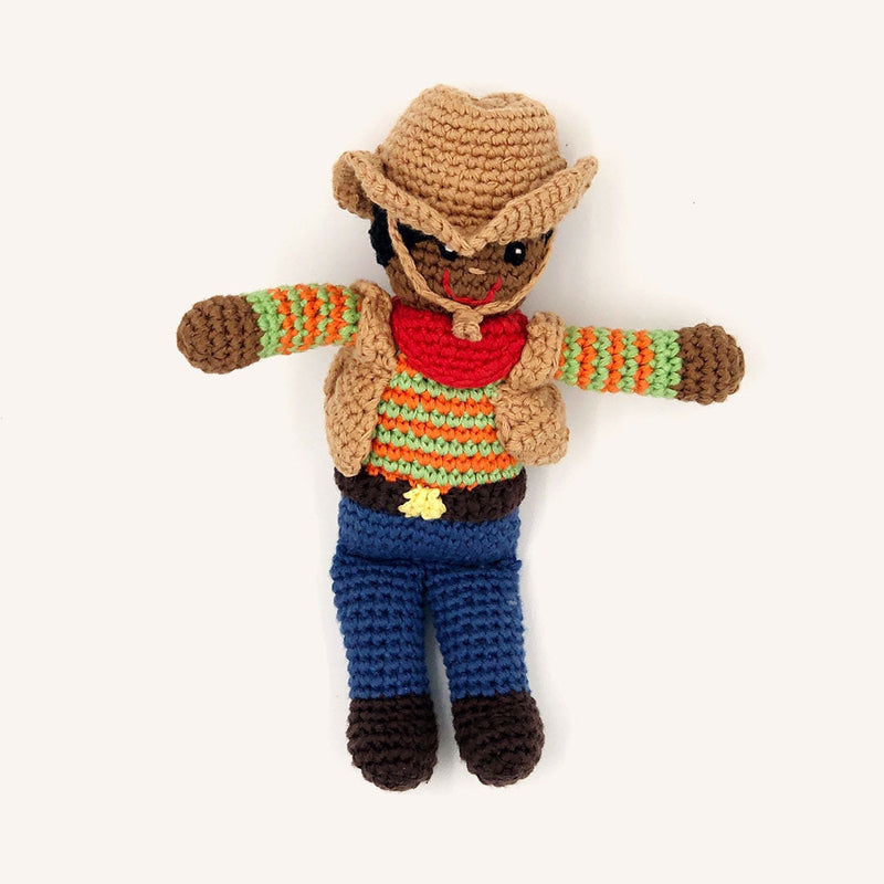 Cowboy Rattle with Hat