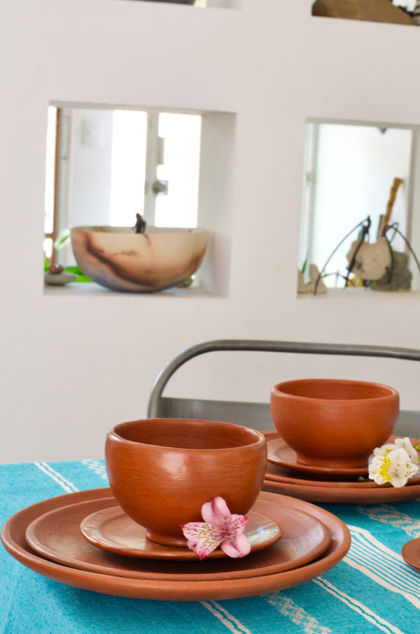 Oaxacan Red Clay Dinnerware – Flor de Tlapazola
