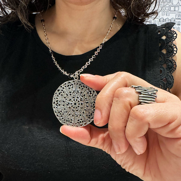 Mandala Silver Pendant