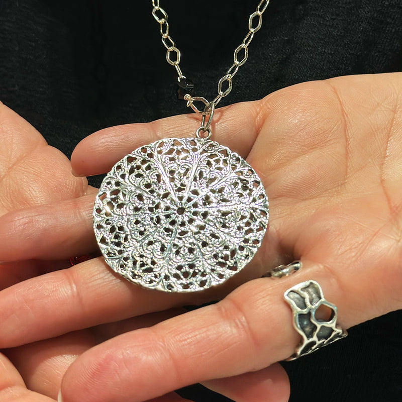 Mandala Silver Pendant