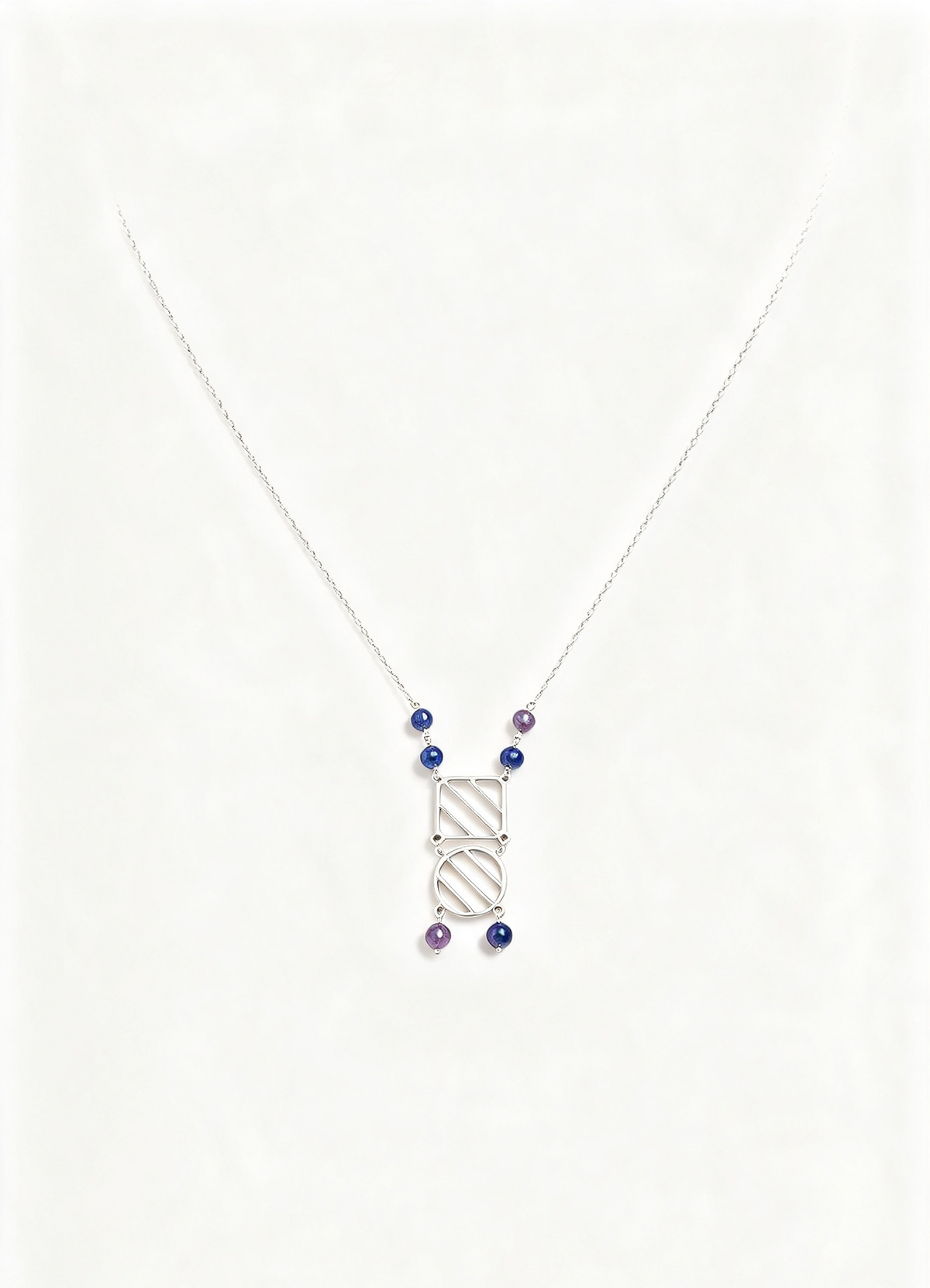 Circular Geometric Necklace