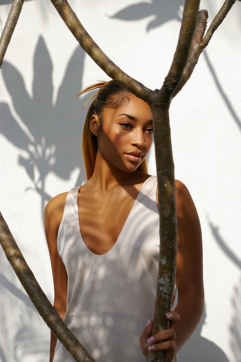 SAMANTHA Satin Knit Tank