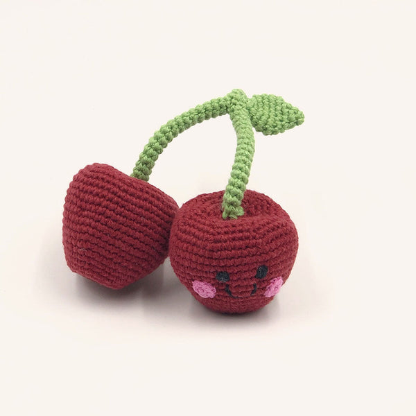 Pretend Play Food Rattle - Red Cherry