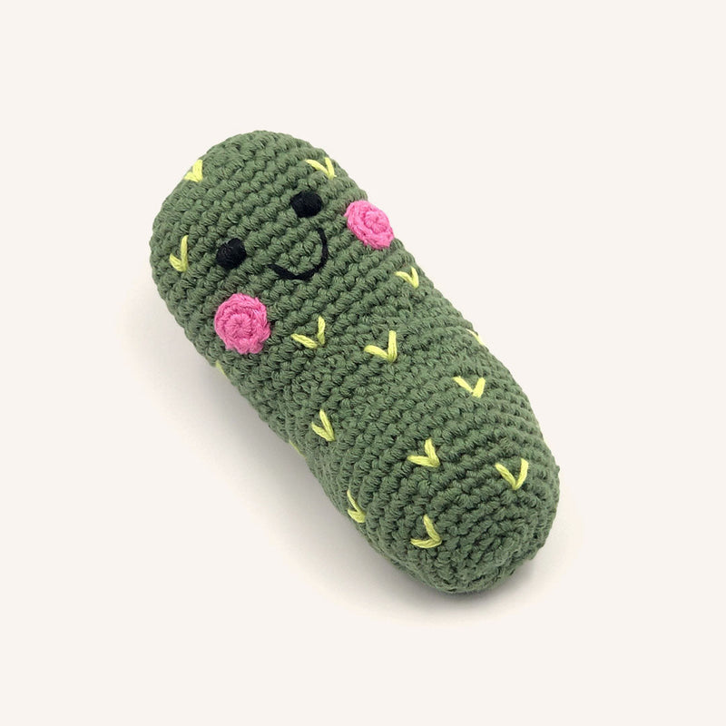 Friendly Pickle Rattle