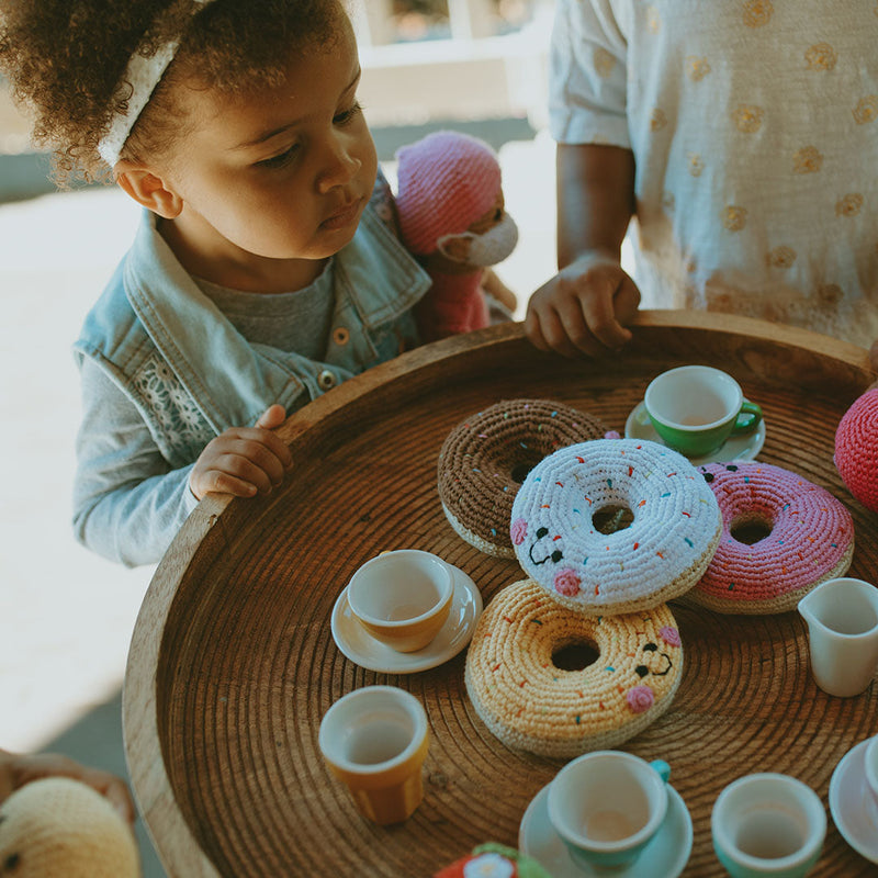 Pretend Play Food Rattle -  Plush Donut