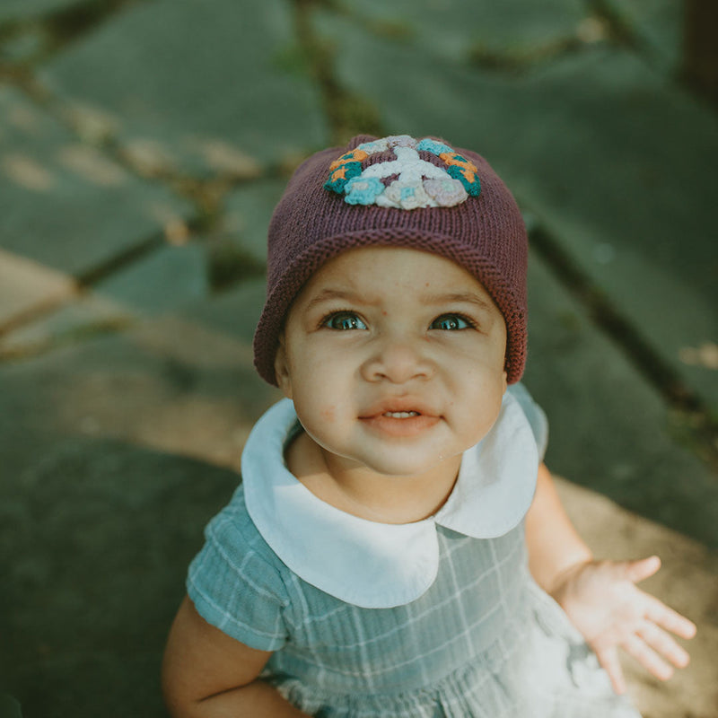 Organic Peace Hat - Baby Beanie