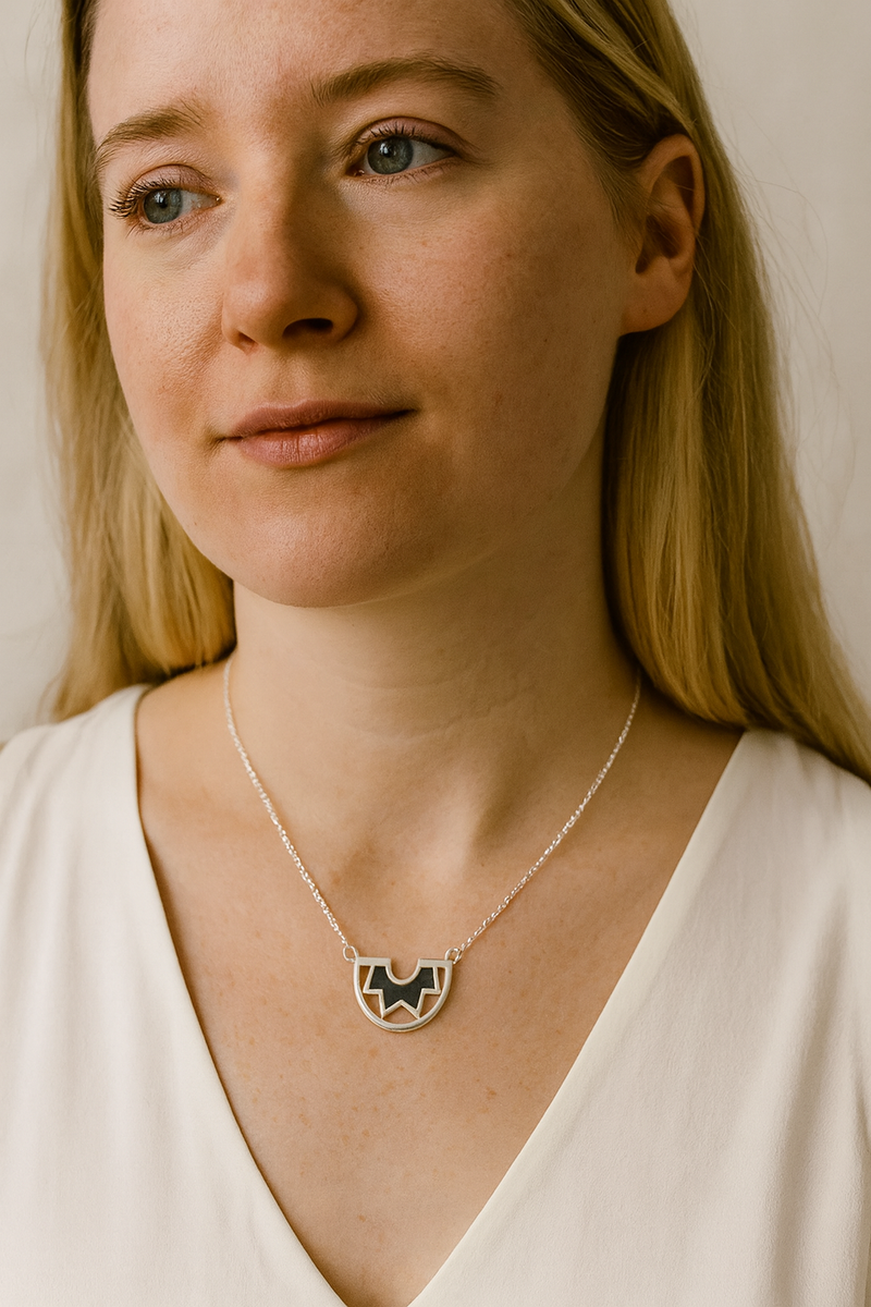 Half Circle Triangle Pendant