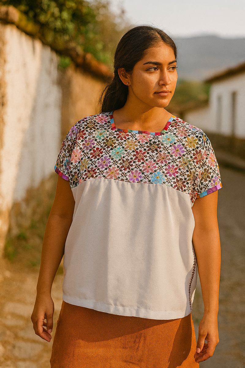 Hand-Embroidered Blouse