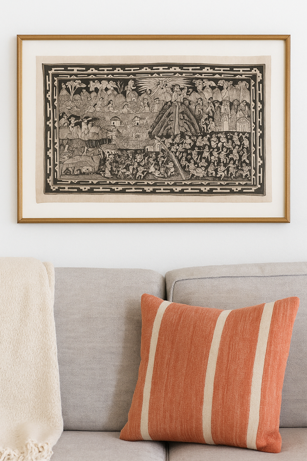 Hand-Painted Amate Paper with Indigenous Traditions