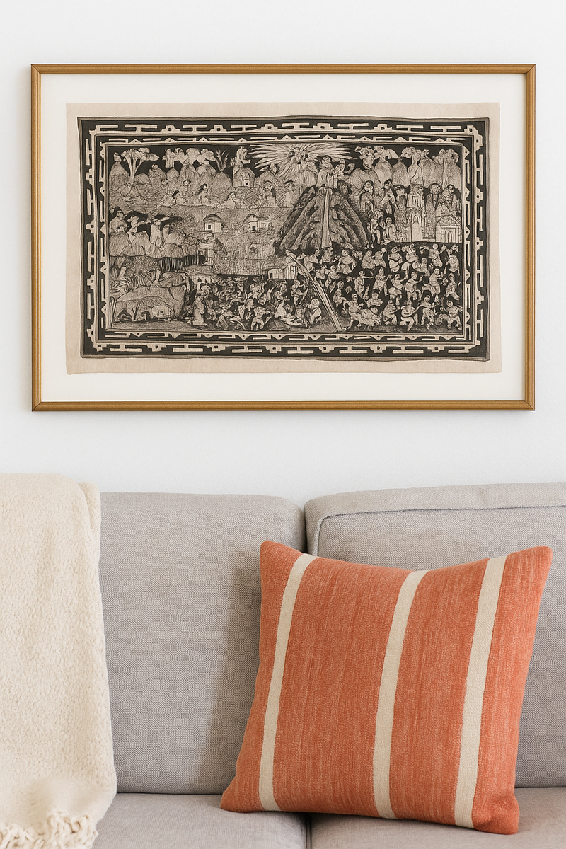 Hand-Painted Amate Paper with Indigenous Traditions