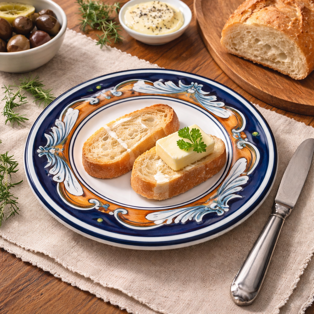 Hand Painted Stoneware Tlalpujahua Bread Plate