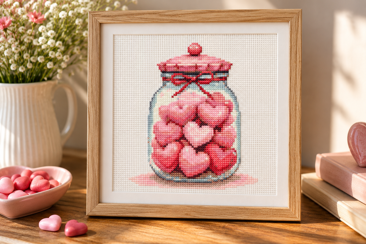 Love Jar Embroidery