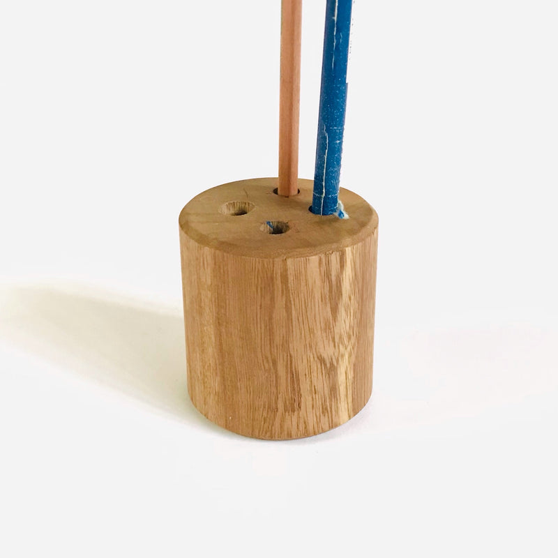 Solid Rosewood Desktop Pencil Holder – 4 Holes