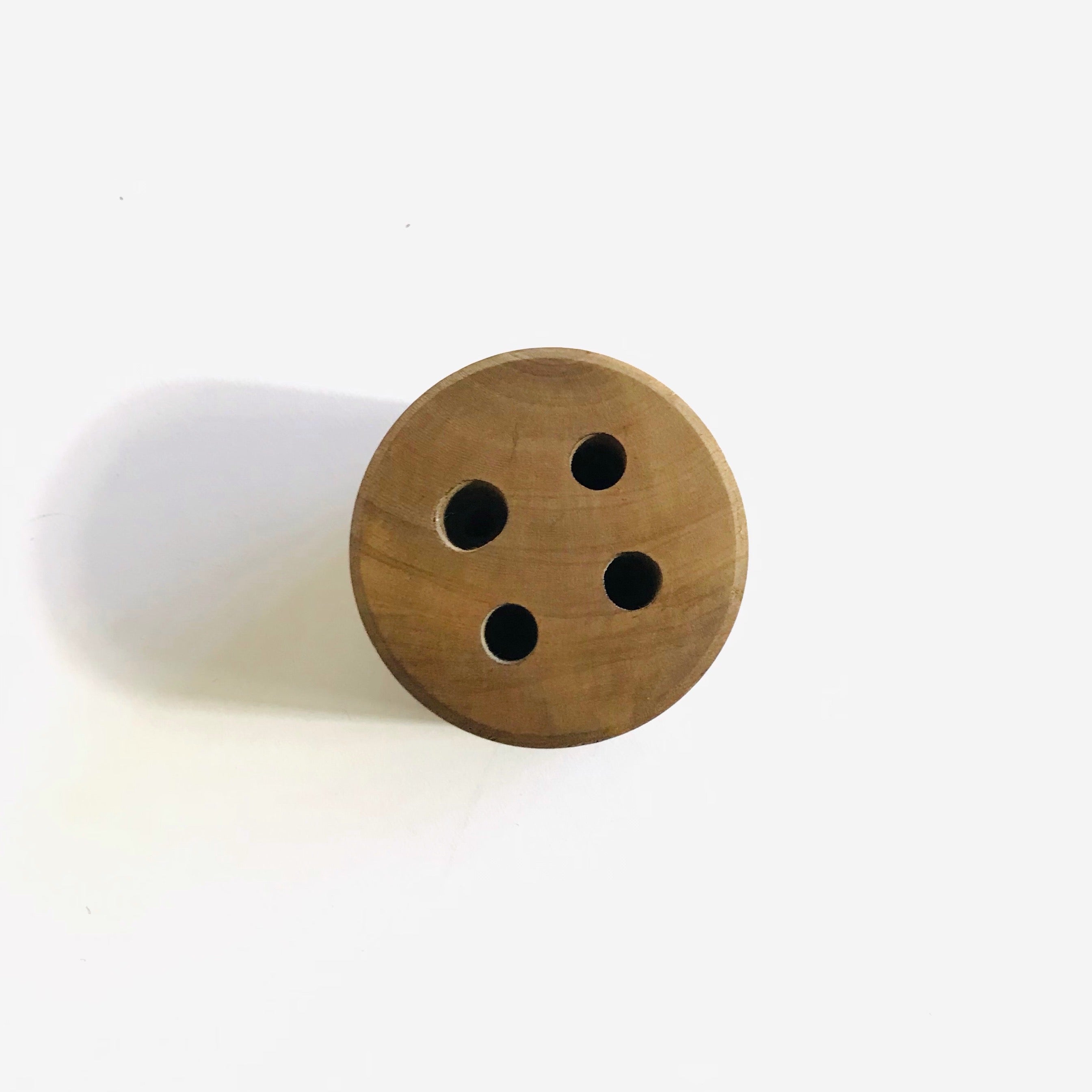 Solid Rosewood Desktop Pencil Holder – 4 Holes