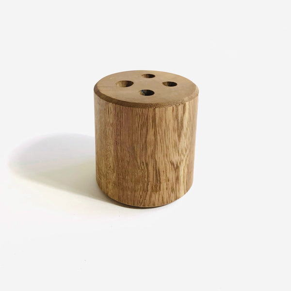 Solid Rosewood Desktop Pencil Holder – 4 Holes