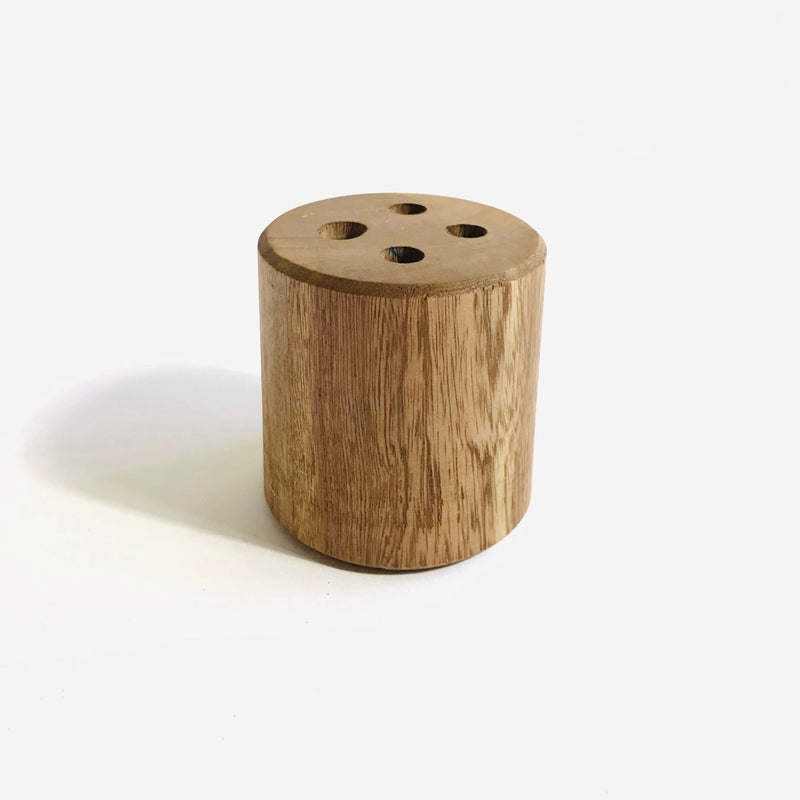 Solid Rosewood Desktop Pencil Holder – 4 Holes