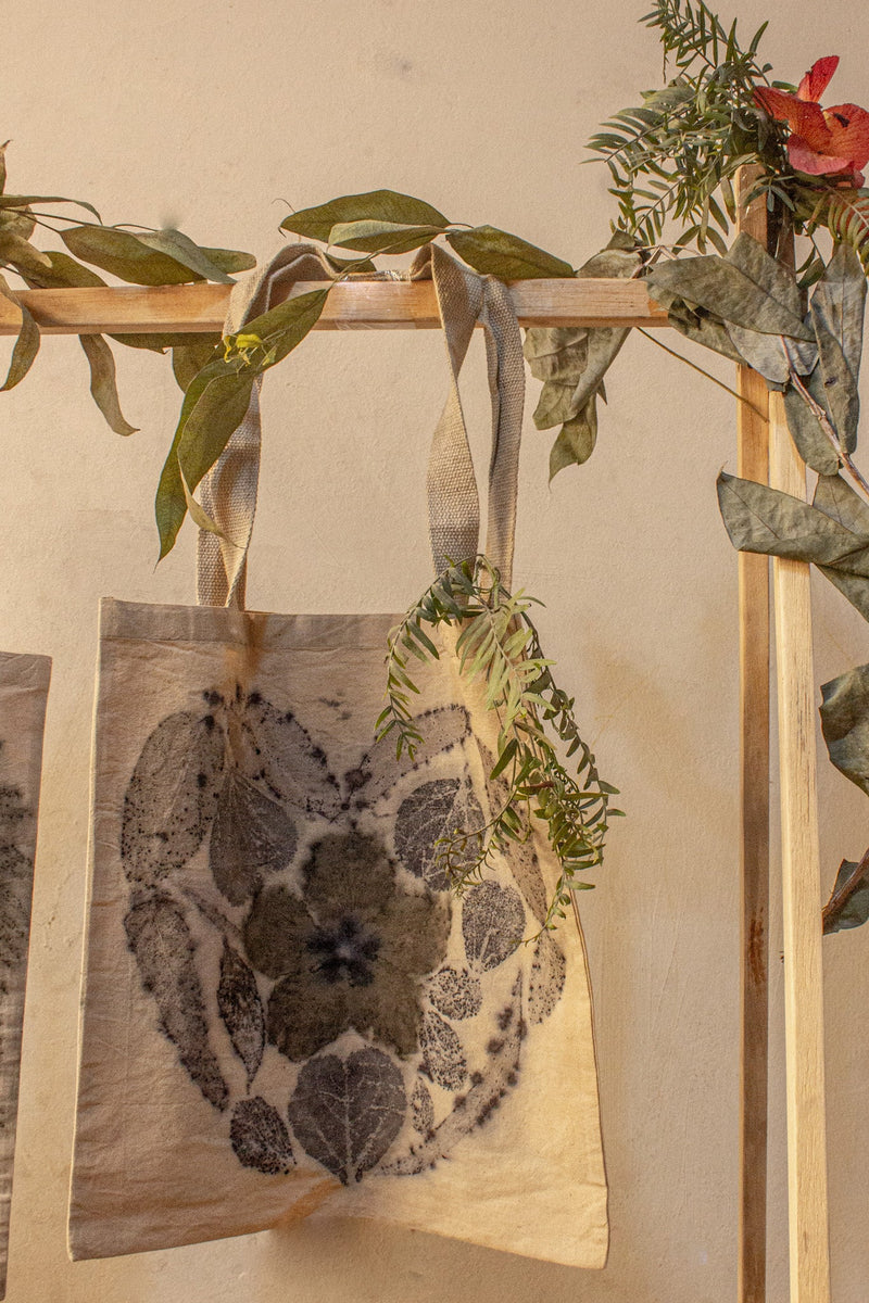 Botanical Eco Print Tote Bag