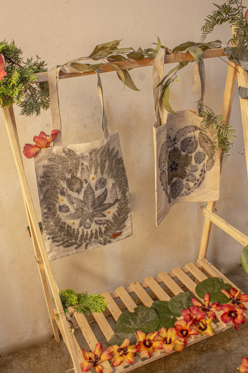 Botanical Eco Print Tote Bag