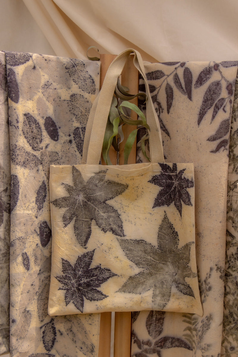 Botanical Eco Print Tote Bag