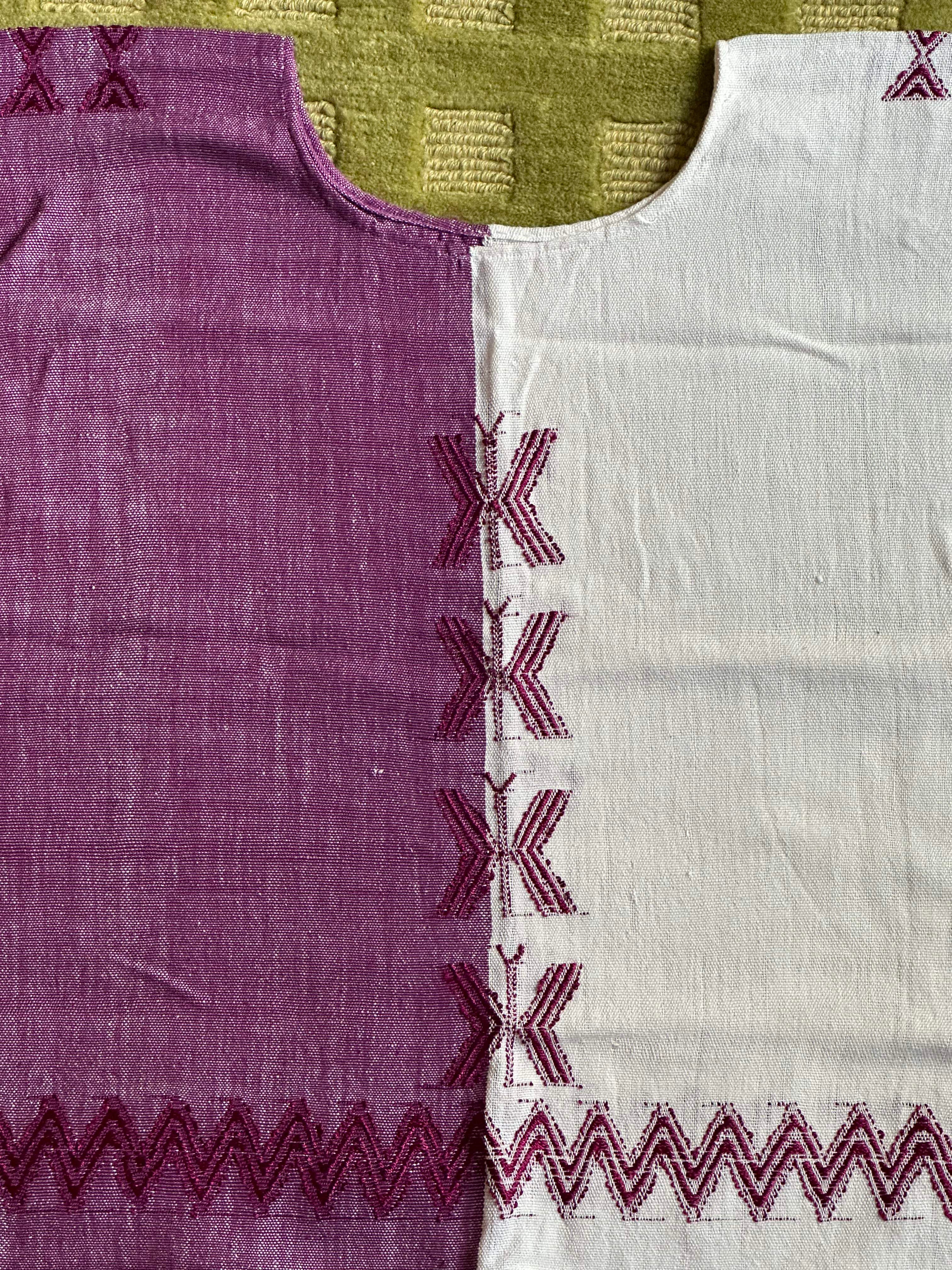 Burgundy Handwoven Blouse