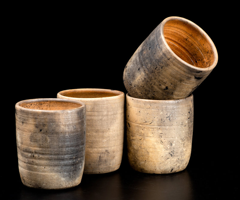 Handmade Clay Water Pitcher with Cups