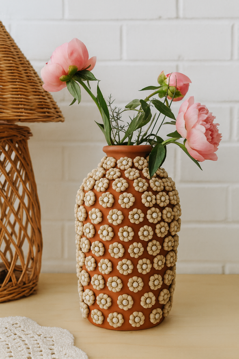 Jar with Natural Flowers