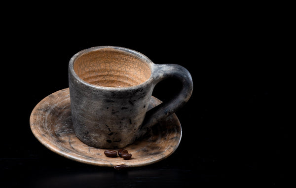 Handmade Ceramic Espresso Cups and Saucers