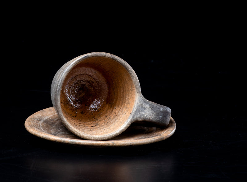 Handmade Ceramic Espresso Cups and Saucers