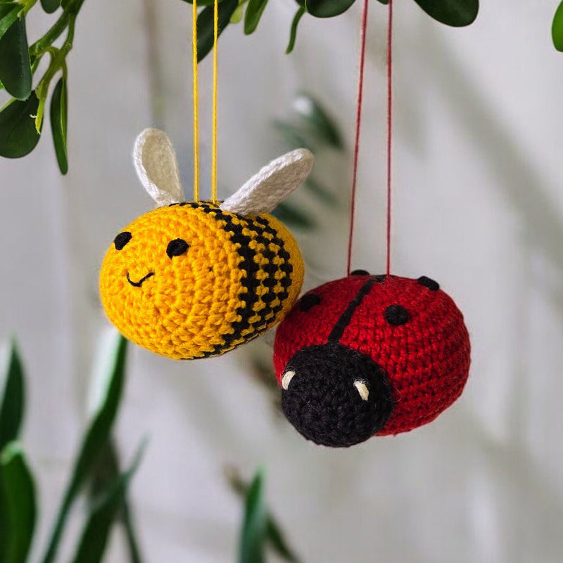 Crochet Ladybug Ornament