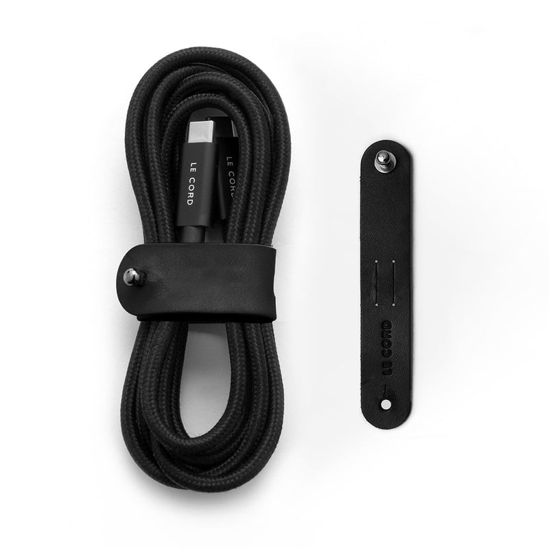 Cable organizer in leather