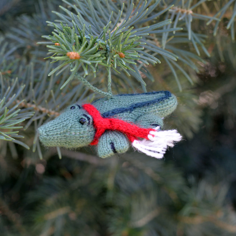 Alligator Ornaments, set of 2