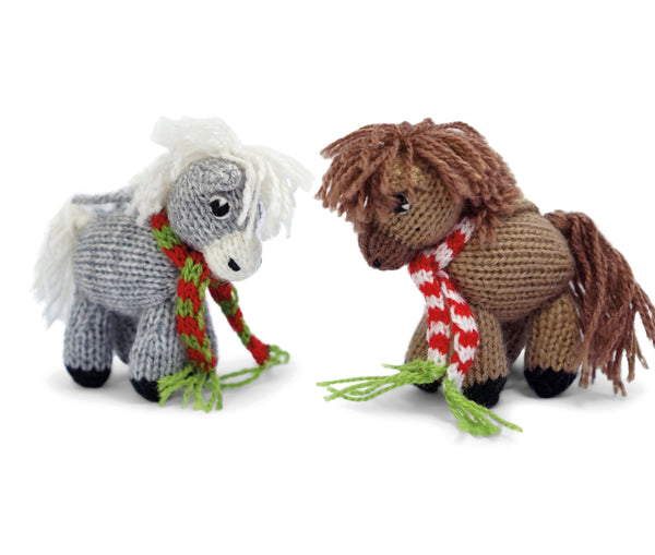 Horse Ornaments, set of 2