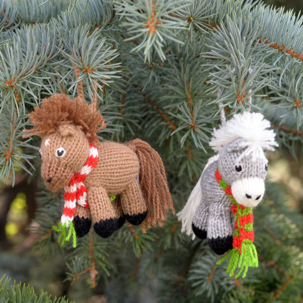Horse Ornaments, set of 2