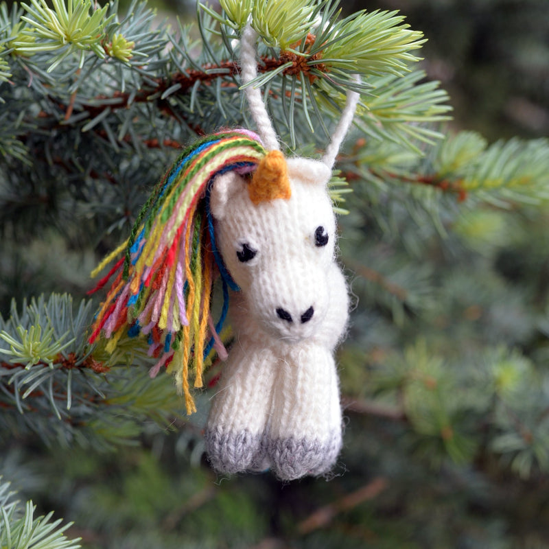 Unicorn Ornaments, set of 3