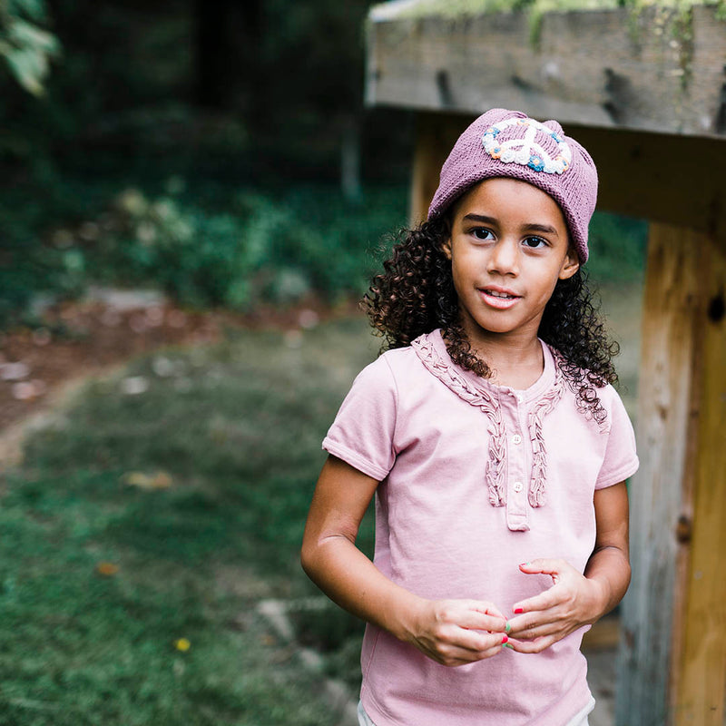 Organic Peace Hat - Baby Beanie