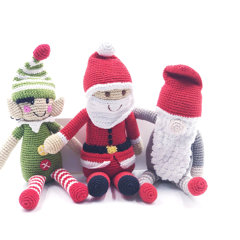 Handmade Santa Doll Rattle - Large