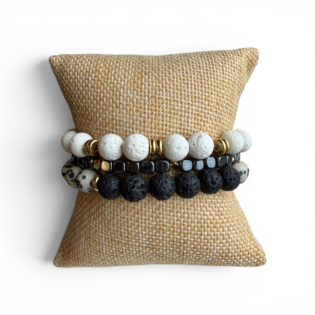 Rowan Lava Bead Bracelet Set