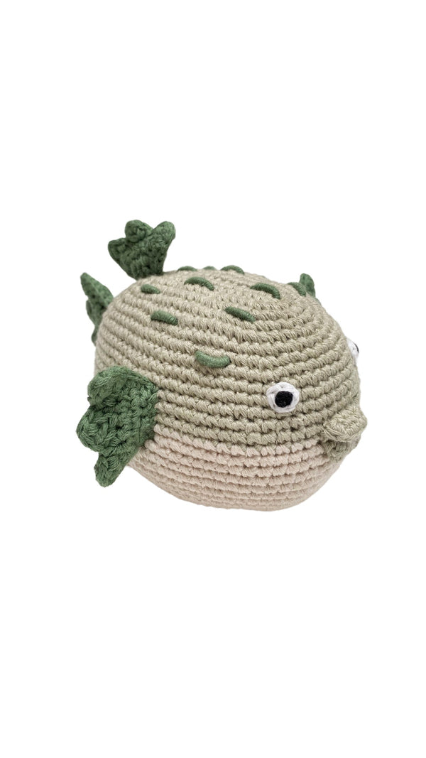 Beach Baby Toy - Puffer Fish Rattle