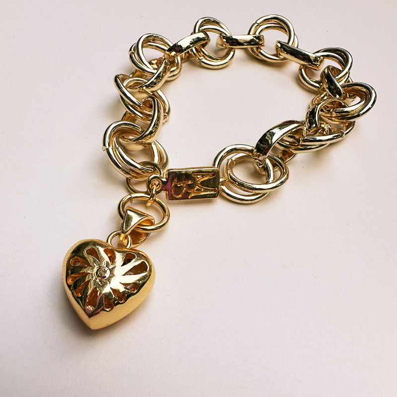 Encadenado Heart Bracelet – Gold