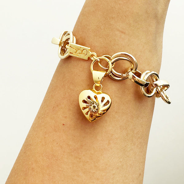Encadenado Heart Bracelet – Gold